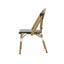 Outdoor Rattan And Aluminum French Bistro Chair Set