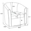 Swivel Armchair With Barrel-Back Design