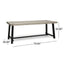 Equilibrium - Outdoor Dining Table With Wooden Frame And Slat Top