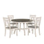 Maisie - Round Table - White / Brown