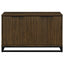 Thurston - 4 Door Accent Cabinet Carved Doors - Dark Brown