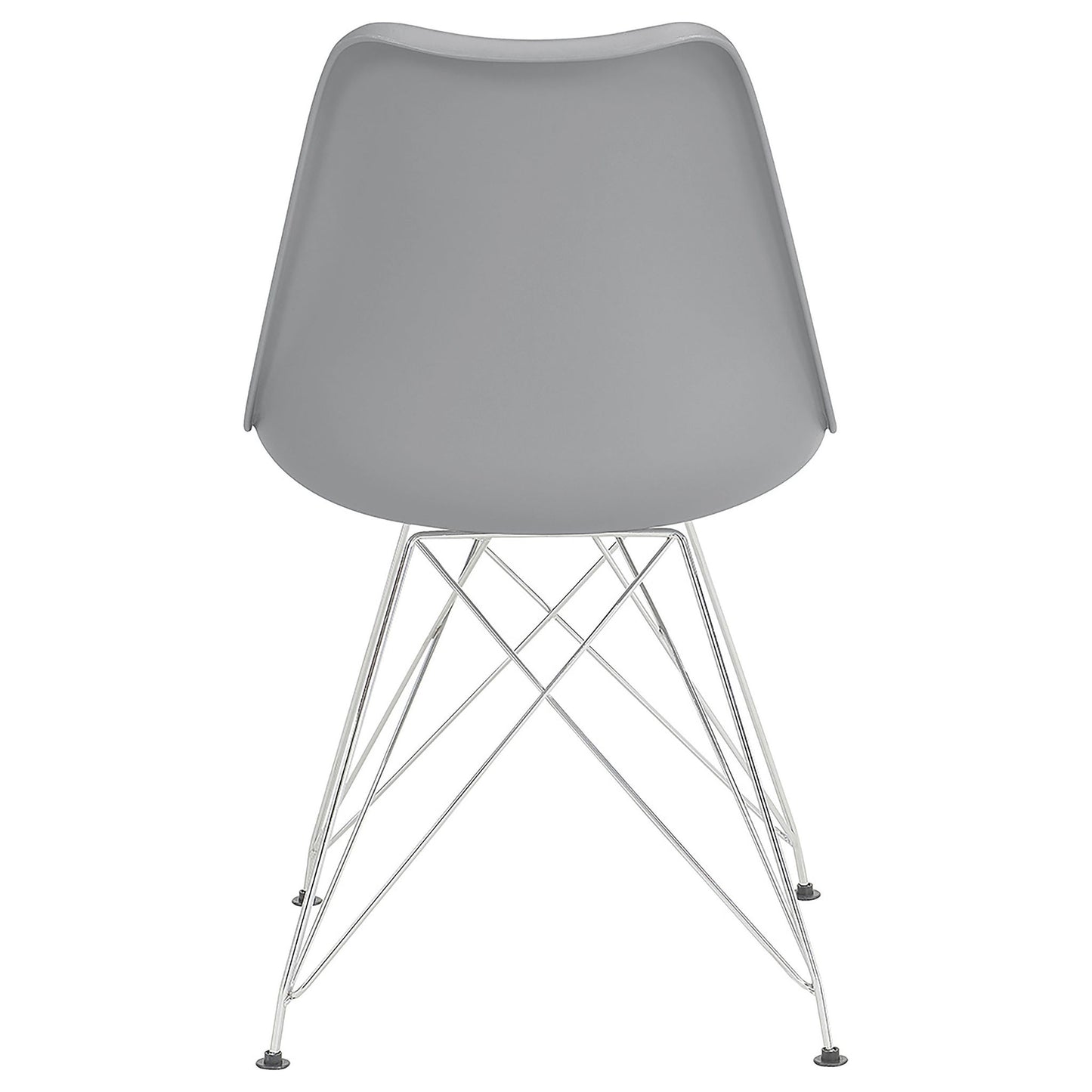Padded Side Chair And Soft Upholstered Seat (Set of 2) - Gray