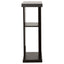 2 Shelf Console Table With V Shape Design - Brown