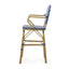 Outdoor Wicker And Aluminum French Barstools (Set of 2)