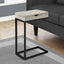 Accent Table, C - Shaped Contemporary Elegant Desig