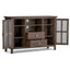 Artisan - Tall TV Media Stand - Natural Aged Brown
