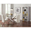 Geometric 10 Shelf Open Back Bookcase With Interlocking Shelves - White