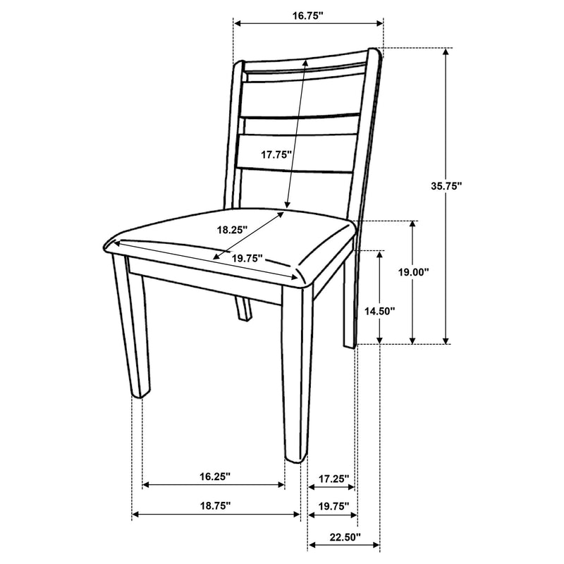 Lytton - 7 Piece Dining Set - Brown Oak
