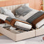 Upholstered Platform Bed With A Hydraulic Storage System