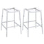 Staten - Backless Bar Stool (Set of 2) - Chrome