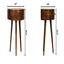 Semi Circle Nightstand - Chestnut