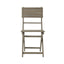 Outdoor Foldable Wood Dining Chair With Slat Design (Set of 2)