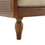 3 Seater Sofa With Rattan Armrests