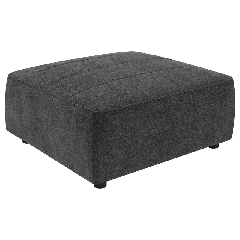 Ortega - Square Ottoman - Charcoal