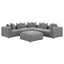 Amherst - Armless Chair With Accent Pillow - Gray