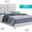 Padded Headboard Bed