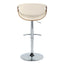 Symphony - Mid Century Modern Adjustable Barstool & Swivel With Rounded T Footrest (Set of 2)