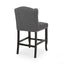 Vienna - Fabric Tufted Counter Stool With Nailhead Accents (Set of 2)
