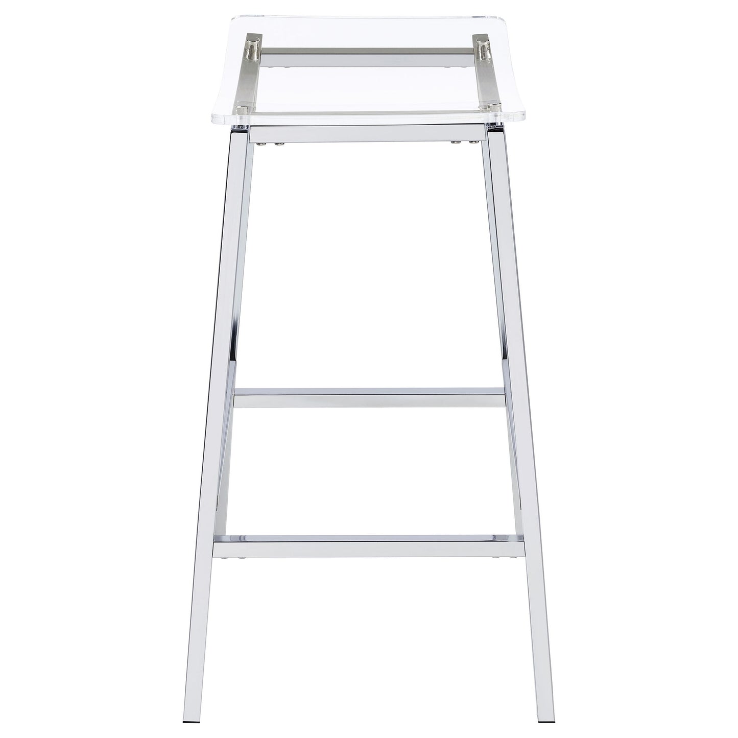 Staten - Backless Bar Stool (Set of 2) - Chrome