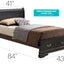 Upholstered Panel Sleigh Bed Design