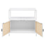 Kenneth - 2 Door Radio Weave Accent Cabinet - White