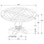 Round Dining Table Set With Upholstered Chairs