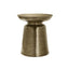 Drum Accent Side Table, Hammered Texture