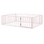Metal Floor Bed Frame With Fence And Door