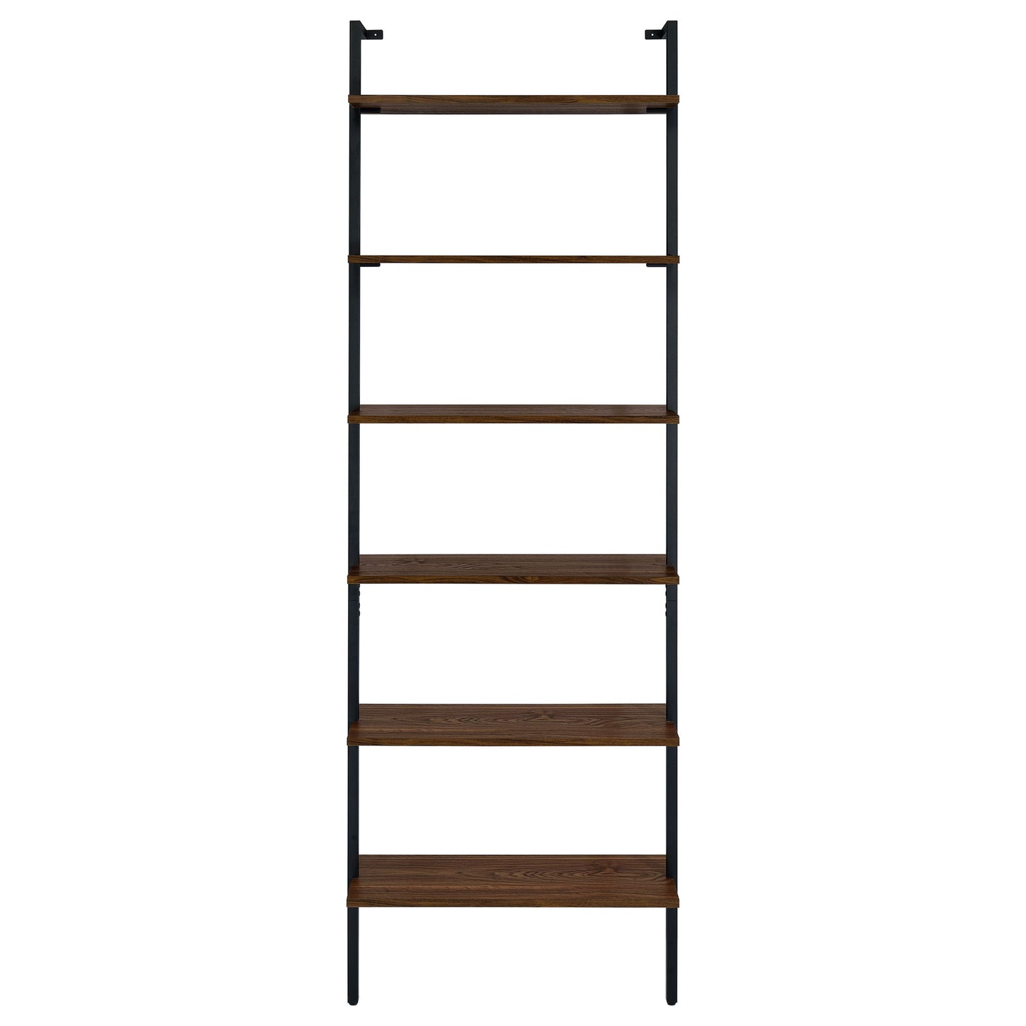 Christy - Owens - 6 Shelf Wall Bookshelf - Walnut