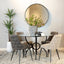 Marina - Round Dining Table - Gunmetal