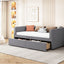 Upholstered Daybed With Ergonomic Design Backrest