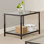Weston - 1 Shelf Side End Table - Nickel