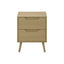 Accent Table With Storage Drawers - Natural