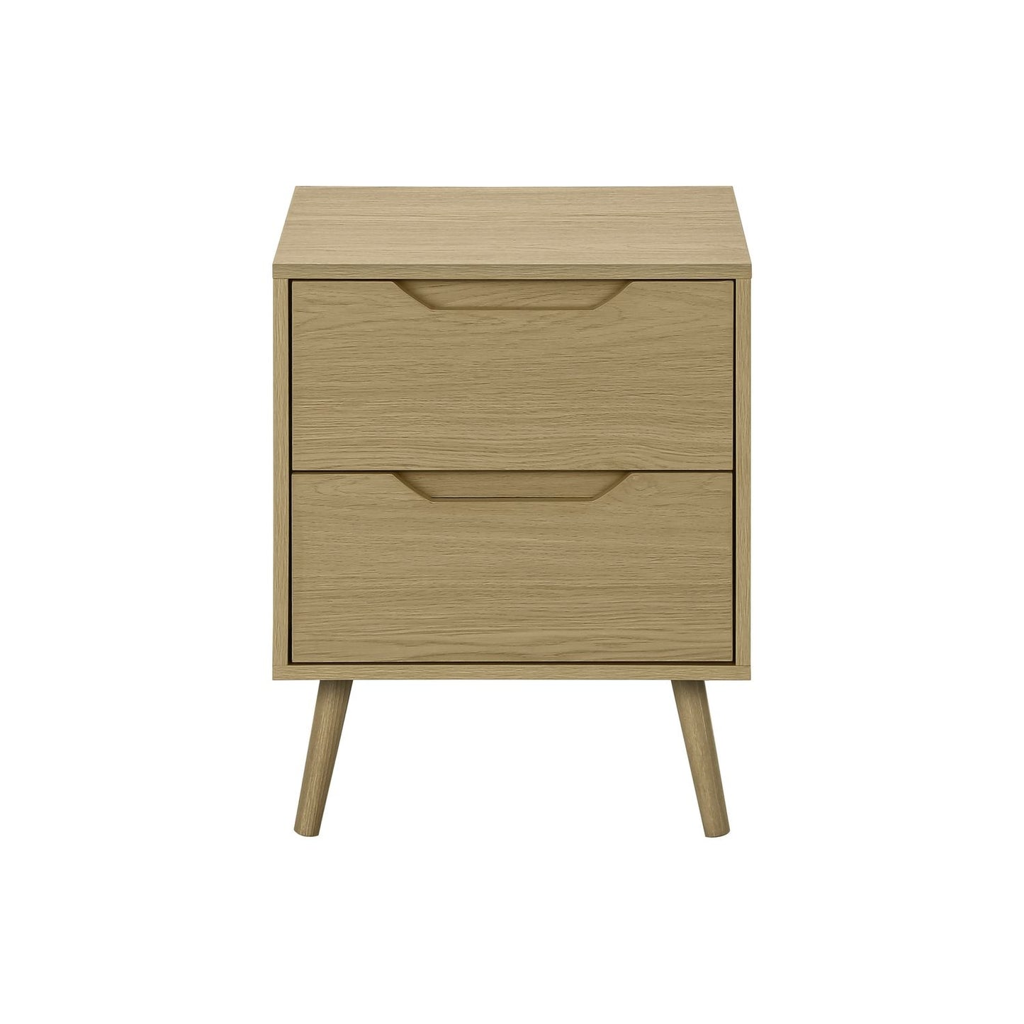 Accent Table With Storage Drawers - Natural