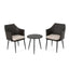 Kenneth - 3 Pieces Chat Set Outdoor Furniture - Brown Multi