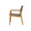 Tranquilize - Outdoor Wooden Club Chair With Woven Wicker Seat And Back (Set of 2) - Light Brown