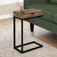 Accent Table, C - Shaped Contemporary Elegant Desig