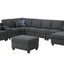 Eric - 9 Piece Upholstered Sectional With Ottoman
