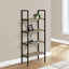 Bookshelf, Bookcase, 4 Tier, Office, Bedroom, Contemporary, Modern