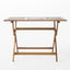 Blissique - Outdoor Foldable Wood Dining Table With Slat Design