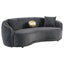 Lorraine - 2 Piece Upholstered Sofa Set With Tufting Trim - Dark Gray