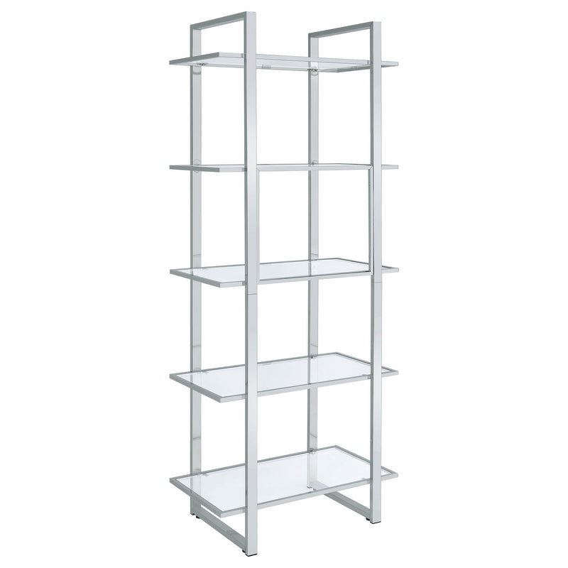 Colfax - 5 Shelf Bookshelf - Clear