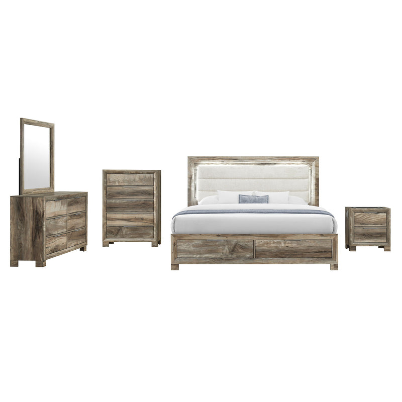 Cllisie - Bed With Padded Headboard