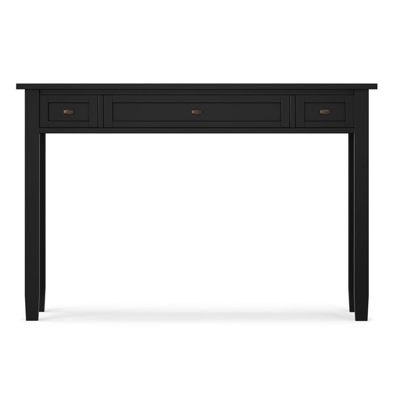 Warm Shaker - Writing Desk With Drawers - Black