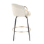 Claire - Contemporary / Glam Counter Stool (Set of 2)