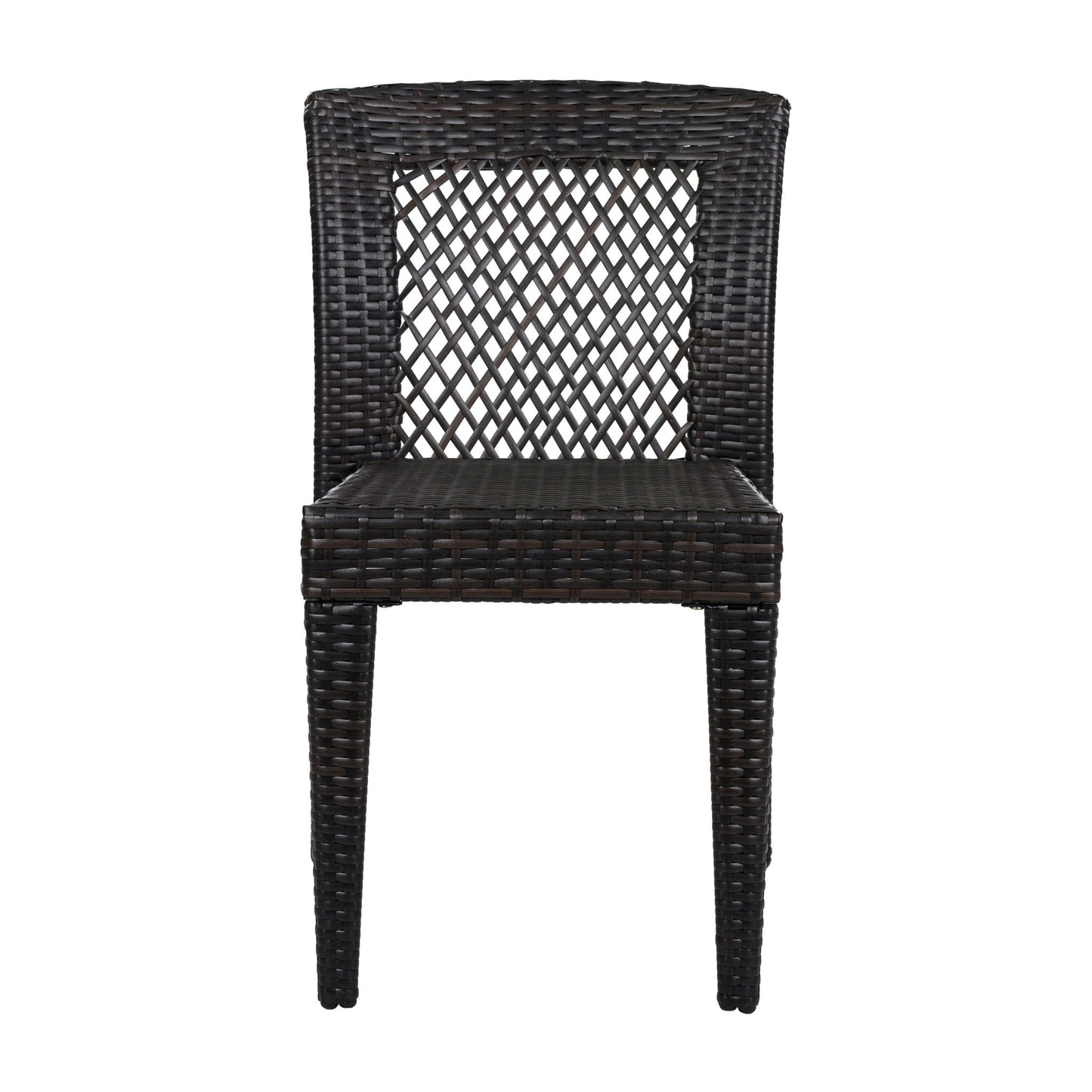 7 Piece Outdoor Dining Set With Table And 6 Chairs - Brown Multi