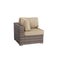 Wicker Outdoor Lounge Set With Cushions And Fire Pit