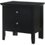 English Dovetailed Drawers Nightstand