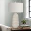 Contemporary Lighting, Table Lamp - Cream - Ceramic