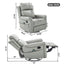 Manual Recliner Swivel Rocking Chair With 8 Point Massage And Heating
